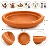 Tajine-Teller, Terrakotta Naturbraun, unglasiert, Produktbild-Vorschau 3