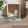 Abri de jardin Outsunny, armoire à outils en bois, double Voir les images du produit 4
