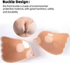 Damen Klebe BH, Beige, trägerloser Push up BH, rückenfreier Produktbild-Vorschau 4