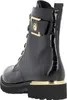 A black boot with gold accents on a white background. Produktbild-Vorschau