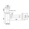 2er Set Siphon Schwarz Sifon Eckig Ablaufgarnitur mit Produktbild-Vorschau 5