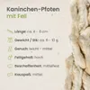 Kaninchen-Pfoten mit Fell 2.5kg Produktbild-Vorschau 3