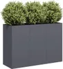 vidaXL Fioriera antracite 120x40x80 cm Acciaio laminato a Anteprima dell’immagine prodotto 1