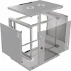 Serverschrank Pro 19" 9U, 450mm, Glastür, grau Voir les images du produit 5