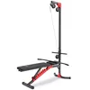 A fitness machine with a bench and a lat pulldown attachment, shown against a white background. Náhled obrázku produktu