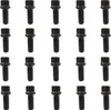 20x Radschraube M14x1,5 Kugelbund R14 schwarz 27 mm | Náhľad obrázku produktu 1