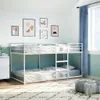 vidaXL Patrová postel bez matrace bílá 100x190 cm ocelová Náhled obrázku produktu 2