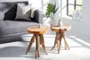 Beistelltisch ROOT 45cm massive teak Holz Produktbild-Vorschau 3