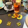 Oblique Unique Konfetti Zahl 50 aus Holz Deko für goldene Produktbild-Vorschau 4