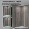 Falttür Duschkabine 80x100x195cm Eckeinstieg Produktbild-Vorschau 4