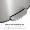 Vidacharmy poubelle en inox avec pédale et filtre Voir les images du produit 3