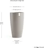 Ecopots Stockholm High 60 Blumentopf - L 35 cm x H 60 cm - Produktbild-Vorschau 2