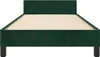 Estructura de cama sin colchón, color verde oscuro, 80x200 Vista previa de la imagen del producto 3
