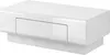 A white, modern coffee table with one drawer. Podgląd zdjęcia produktu