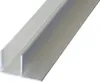 Gutta Alu U-Profil Lasche quer für 16 mm Doppelstegplatten Produktbild-Vorschau 1