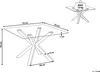BELIANI Beistelltisch Gold Transparent 70 x 70 cm Produktbild-Vorschau 7
