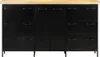 vidaXL Sideboard 140x38x76 cm Raues Mangoholz Produktbild-Vorschau 2