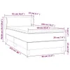 vidaXL Boxspringbett mit Matratze Taupe 90x200 cm Stoff Produktbild-Vorschau 6