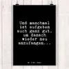 Mr. & Mrs. Panda Bild Und manchmal ist aufgeben... DIN A4 - Produktbild-Vorschau 2