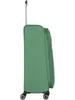 A side view of a green suitcase on a white background. Produktbild-Vorschau
