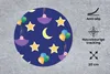 MuchoWow® Mauspad Mousepad Sterne - Muster - Regenschirm - Produktbild-Vorschau 2
