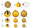 105-teiliges Christbaumkugeln Set Gold, Ø 3/4/6 cm Produktbild-Vorschau 3