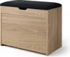 A shoe cabinet with a seat on top, shown against a white background. Náhľad obrázku produktu