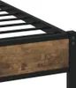 vidaXL Kovová postel bez matrace, kouřový dub 90x200 cm Náhled obrázku produktu 7