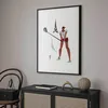 Posterpapier Poster - Illustration of a Female Golfer with Produktbild-Vorschau 2