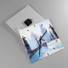 Wanduhr - Quadrat - Glasuhr - Brücke Stadt Prag - 30x30cm - Produktbild-Vorschau 2