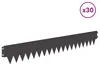 vidaXL Rasenkante 30 stk. 103 x 15 cm Stahl Schwarz Produktbild-Vorschau 3