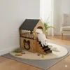 Jungengel Hasenhaus Kaninchen Meerschweinchen XL 2 Etagen Produktbild-Vorschau 5