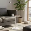 Metall Beistelltisch rund weiß - Ø 35 cm - Couchtisch im Produktbild-Vorschau 7