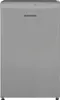 A front view of a small, gray, freestanding refrigerator with the Telefunken logo visible at the top. Produktbild-Vorschau