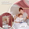 Hausbetthimmel Baumwoll Musselin Betthimmel Kinder Hausbett Produktbild-Vorschau 3