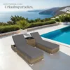 tectake 2er Set Sonnenliegen verstellbar Aluminium Rattan Produktbild-Vorschau 7