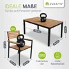 Juskys Akazienholz Gartengarnitur Rhodos - Tisch, 6 Stühle Produktbild-Vorschau 5