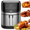 Heißluftfritteuse Airfryer ohne Öl - Silber/Schwarz, XXL Produktbild-Vorschau 6