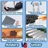 A collage comparing two types of garden edging, highlighting the features of the seller's product versus competitors. Produktbild-Vorschau