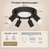ZMH Led lampa sufitowa 4 płomienie spot sufitowy GU10 - Podgląd zdjęcia produktu 5