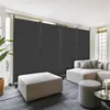 Jopassy Paravent auf Rollen 4 teilig Anthrazit 228x181 cm Produktbild-Vorschau 7