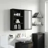 vidaXL Koupelnová skříňka Černý dub 40 x 16 x 62,5 cm Náhled obrázku produktu 1