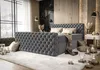 Figo IV B&B Home Boxspringbett Figo IV, 200x200 cm, Blau, Produktbild-Vorschau 1