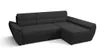 A dark gray sectional sofa is shown from a slightly elevated side angle against a white background. Náhled obrázku produktu