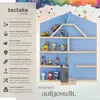 tectake® Mylittle Story nástěnná police 50 x 15,5 x 60 cm, Náhled obrázku produktu 3