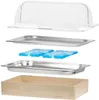 An exploded view of a cooling serving platter with its components. Náhľad obrázku produktu