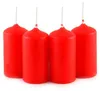 Heider GmbH Stumpenkerze 8cm Ø4cm rot 4 Pack – 10er Produktbild-Vorschau 4
