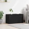 vidaXL Aufbewahrungsbox Schwarz Eichen-Optik 84 x 42 x 46 Produktbild-Vorschau 4