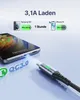 INIU Cavo USB C, [3 pezzi 2m+2m+0,5m] cavo di ricarica 3.1A Anteprima dell’immagine prodotto 3