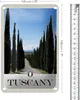 Blechschild Reise 18x12cm Toskana Italien Allee Weg Schild Produktbild-Vorschau 2